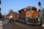 Stack train rolls east